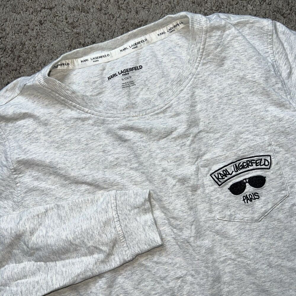 Karl Lagerfeld Paris Women’s Size Large Sweater Sweatshirt Pocket‎ Designer